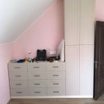 распашной шкаф на заказ в детскую вид спереди
